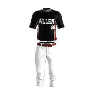 Venta caliente personalizado transpirable poliéster béisbol Jerseys impreso deportes uniformes conjunto estilo OEM uniforme de béisbol - Product Image 1