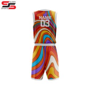 Kit de uniforme de baloncesto de alta calidad hecho en material de poliéster 100% Kit de uniforme de baloncesto para unisex - Product Image 2