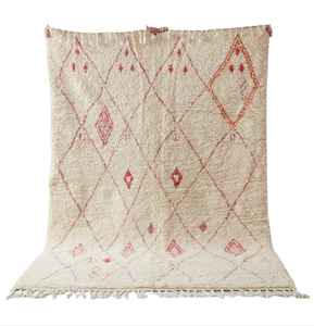 Alfombras de lana marroquí para sala de estar, alfombras de diseño antiguo para el hogar, de gran tamaño, con estampado marroquí - Product Image 4