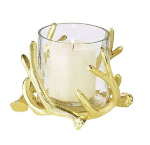 Bougeoir en métal fini or de conception attrayante événement fête mariage et décoration de noël bougeoir - Product Image 6