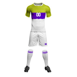 2025 Adult Soccer Uniform Set Custom Sublimation 100% <b>Polyester</b> Lightweight Fabric for Club School Teams OEM Service Soccer Wear - Product Image 1