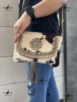 Nouveau design, sacs en cuir de vachette très tendance, sacs à main, sacs de shopping, sacs décontractés, sac à main pour femme en cuir de vachette à poils