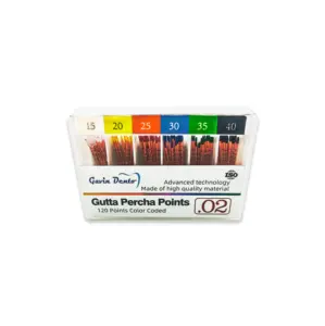 02 Taper 15--40#/45-80#/90-140# gutta percha points whitening tools dental root canal filling material factory direct price