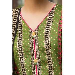 Conjunto de traje Khaddar estampado sin coser de 3 piezas para mujer K-52027 - Product Image 6