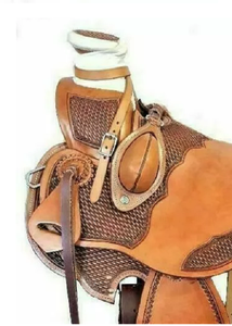 Juego de sillas de montar de cuero genuino de primera calidad, combinación perfecta para carreras de inglés de resistencia occidental para montar a caballo - Product Image 2