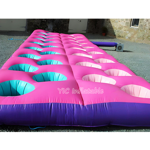 Tapis d'obstacle parcours de sport jeu d'obstacle de course gonflable Ultimate Knockout Tyre Run jeu de compétition gonflable à vendre - Product Image 2