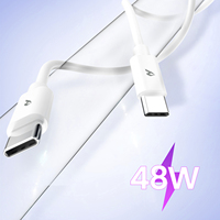Câble d'alimentation 60W PD 1M Type-C vers Type-C Blanco 1101026