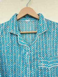 Traje de noche de algodón 100% exclusivo indio para mujer estampado Floral hecho a mano lujo Casual elegante para otoño para Primavera Verano - Product Image 3