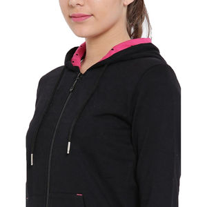 Trajes de chándal con capucha de algodón 100% para mujer, superventas, atuendo deportivo de invierno, decoración con cremallera, último estilo, precio razonable OEM ODM - Product Image 6