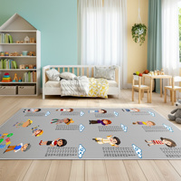 Tapis éducatif en velours chenille Yakut pour enfants, table de multiplication, apprentissage des mathématiques, salle de classe, salle de jeux, adapté aux animaux domestiques, 1 pièce