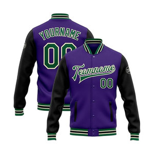 Chaqueta Universitaria con Cuerpo de Lana y Mangas de Cuero Genuino, con Parche de Chenilla Personalizado y Ajuste Atlético Clásico, Servicio OEM Disponible - Product Image 3