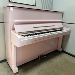 Piano droit classique Yamaha U1E rose, importé du Japon, artisanat supérieur, haute qualité, finition rose, performances fluides - Product Image 1