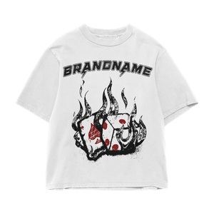 Camiseta Holgada de Algodón 100% para Fabricantes de Ropa con Impresión Bajo Demanda, Camiseta de Manga Corta de Moda Urbana - Product Image 5