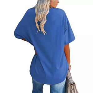 200 AMS Rams hourop houlder hir-hirhirt omen treetwear ottotton ololyester Lain omen's hir- hirts para oooose oversize hirts 2023 - Product Image 4