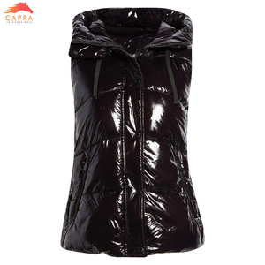 Algodón al por mayor OEM moda invierno ropa Puffer chaleco sin mangas Abrigo acolchado transpirable primavera mujeres último diseño - Product Image 5