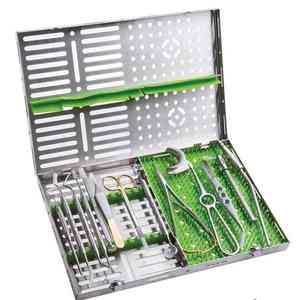 Kit d'accessoires manuels chirurgicaux Caronia de haute qualité, ensemble de 20 instruments d'implantation et d'extraction en acier inoxydable pour micro-chirurgie dentaire - Product Image 1