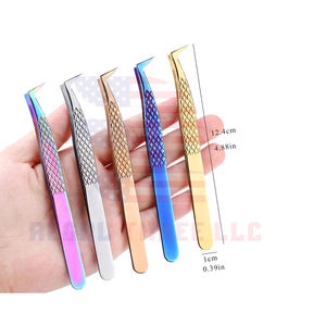 แหนบต่อขนตาปลอมเพิ่มวอลลุ่มพร้อมกล่องเครื่องมือหลากสี - Product Image 5