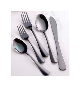 Couverts en métal de haute qualité ensemble de couverts vaisselle argent acier inoxydable cadeau de mariage argent personnaliser couverts en métal argenté - Product Image 4