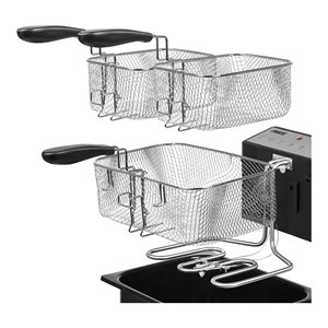 Friteuse à huile 3270W (5Lt) Triple panier en acier inoxydable 01 185000 01 001 - Product Image 4