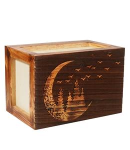 Pine Wood Top Engraved <b>Wooden</b> Cremation <b>Urns</b> <b>for</b> Human <b>Ashes</b> Adult - Handcrafted Funeral Memorial <b>Ashes</b> <b>Urn</b> (250 LBS) - Product Image 4