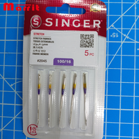 2045 POUR MACHINE À COUDRE SINGER AIGUILLES TAILLE 100/16