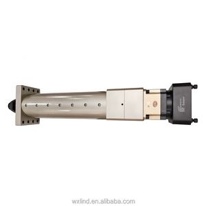 LIND LDC130 ระยะชัก 400 มม. 10T ตัวกระตุ้นเชิงเส้นไฟฟ้าเหล็กความแม่นยำสูงสำหรับงานหนัก พร้อมตลับลูกปืนเม็ดเรียว C7 และบอลสกรู - Product Image 2