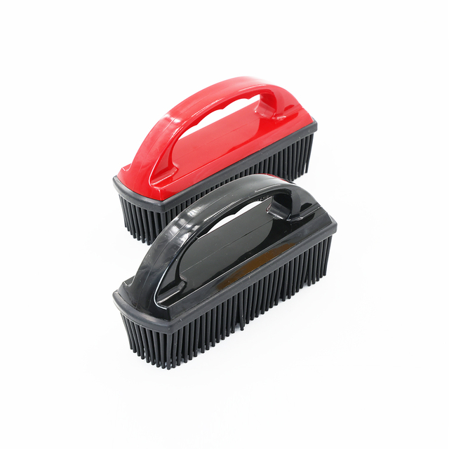 Zhenda High-quality Eco-Friendly PP/TPR Pet Hair Removal Brush with Electrostatic Feature Soft Scratch-Free for Car Pet Cleaning