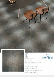 Losetas de Porcelana para Piso, Diseño Moderno, Superficie de Madera, Diseño Mate, Color Marrón Granito Cerámico, Último Modelo - Product Image 6