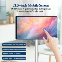 Nuevo Televisor Inteligente Portátil de 21.5 Pulgadas con Android 15, Full HD 1080p, Batería de 6000 mAh, Diseño Móvil, WiFi, Pantalla Táctil Capacitiva
