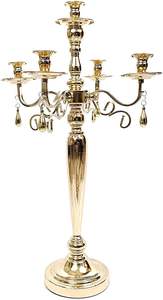 Candelabro de Aluminio de 5 Brazos, Hecho a Mano, con Tamaño y Color Personalizables, para Decoración del Hogar, Bodas y Navidad - Product Image 2