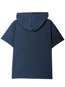 เสื้อฮู้ดดี้ผ้าเฟรนช์เทอร์รี่คุณภาพสูง 220 กรัม หนานุ่ม ไม่มีเชือก ทรงโอเวอร์ไซส์ สำหรับผู้ชาย ผลิตจากบังกลาเทศ - Product Image 3