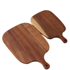 Planche à découper en bois naturel look royal planche de serveur de boucher de légumes bloc hachoir de cuisine pour hôtel planches en bois - Product Image 6