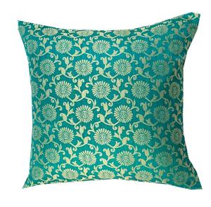Vibrant Color Silk Cushion <b>Covers</b> 16x16 Inches, Embroidered <b>Sofa</b> Cushion <b>Cover</b> Decorative Throw Pillow Cushion - Product Image 6