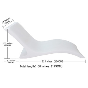 Chaise longue de balcon en teck tressé imperméable haut de gamme, design moderne et élégant, pour cour, mobilier d'extérieur de luxe pour projets résidentiels - Product Image 2