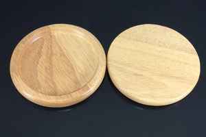 Posavasos de madera natural simple con organizador de almacenamiento para café y bebidas para uso promocional - Product Image 4