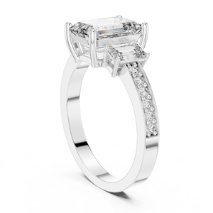 แหวนหมั้นเพชร14K สีทองแบบวินเทจสำหรับงานแต่งงาน - Product Image 4