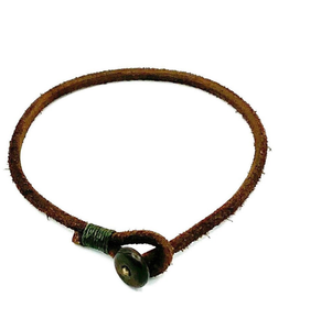 Pulsera o tobillera de cordón de cuero genuino, pulsera de cuerda superventas para hombres, pulsera de cuerda náutica, pulsera de surfista - Product Image 1
