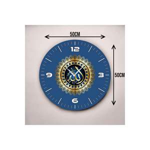 Colorful Religious Pattern Wooden Table <b>Wall</b> <b>Clock</b> <b>50cm</b> Silent Tabletop Gift Colorful Printed Religious Pattern <b>Wall</b> <b>Clocks</b> - Product Image 3