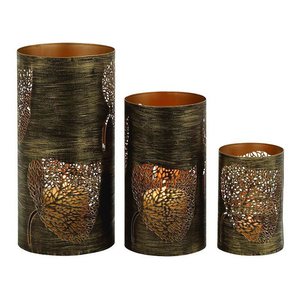 <b>Square</b> Shaped Metal Cutout Votive Tea Light <b>Candle</b> Holder - Product Image 4