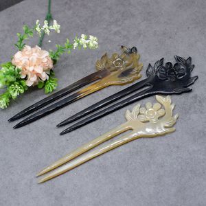 ACCESSOIRES DE CHEVEUX EN CORNE DE BUFFLE POLI SOIN Fourchette à cheveux Bâton Barrettes Clips pour Bijoux Matiss Coiffure - Product Image 1