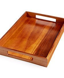 Bandeja de comida para servir de madera de nogal redonda marrón rústica de tamaño pequeño grande personalizada al por mayor con asas bandejas naturales - Product Image 5