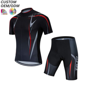Conjunto de Ciclismo Personalizado con Estampado Sólido para Bicicleta de Montaña, Maillot y Culotte, Ropa Deportiva de Secado Rápido y Transpirable, Soporte OEM ODM, Venta al por Mayor Global - Product Image 1