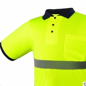 2024 Custom Logo Work Uniform Hi Vis Reflective Safety Polo <b>Shirts</b> Water-Proof Polyester <b>T</b>-<b>Shirts</b> - Product Image 2