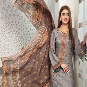Tawakkal Marque Volume ZEENAT 3 Pièces Viscose Pelouse Salwar Kameez Coutures Personnalisées Usage Quotidien pour Toutes Les Tailles Collection Hiver - Product Image 5