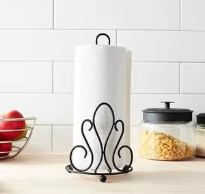 Porte-mouchoirs en métal avec conception personnalisée pour porte-rouleau de papier de soie décoratif de table de salon - Product Image 4