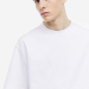 Bonne qualité 100% coton séchage rapide glace soie tricoté tissu respirant été haut de gymnastique avec col rond personnalisable - Product Image 3