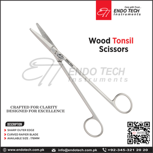 Joseph Ciseaux manuels Ciseaux à bandage en acier Instrument médical pour la chirurgie des oreilles, des yeux, du nez et de la gorge - Product Image 5