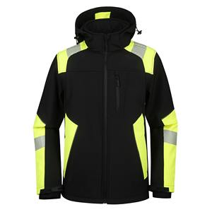 Chaqueta Softshell de Exterior con Cordura y Logotipo Personalizado para Hombre, Ropa de Trabajo de Alta Calidad, Impermeable, Cortavientos y Reflectante - Product Image 1