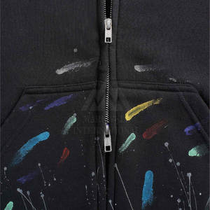 Diseño personalizado Algodón Poliéster Hecho Basics Full Zip up Hoodies Peso ligero de calidad superior Sudaderas con capucha para los hombres - Product Image 5