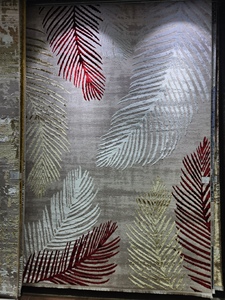 Alfombra Turca Adiva de Poliéster Jacquard, Tejida a Máquina, de Pelo Alto, Acolchada, Reversible, Lavable, Antideslizante, Antibacteriana, de Yute - Product Image 6